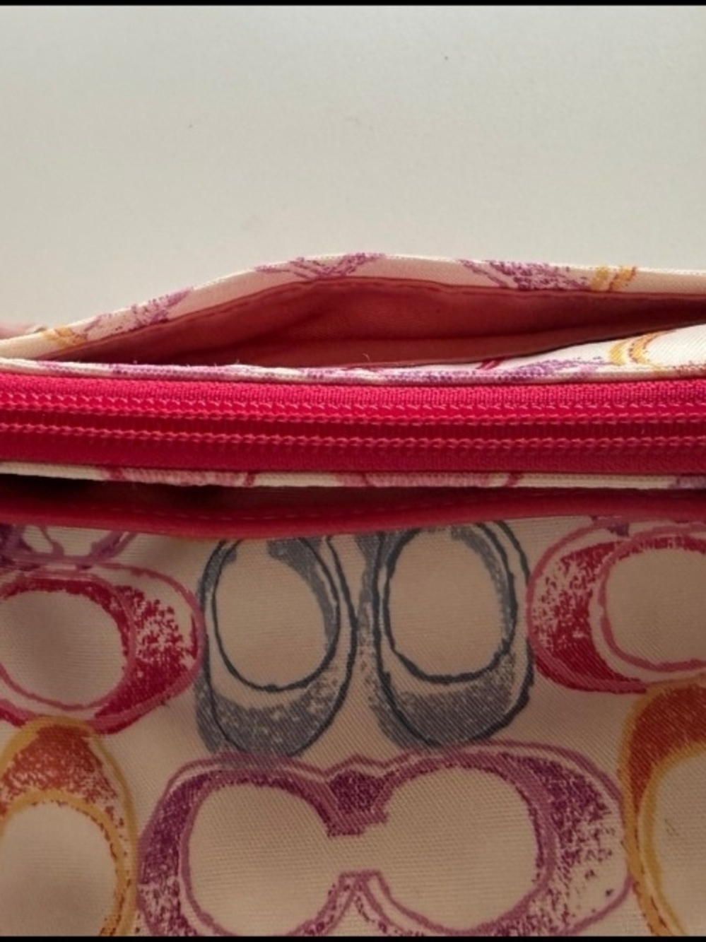 Coach Multicolor Signature Scribble Crossbody Purse Like New - Picture 7 of 15